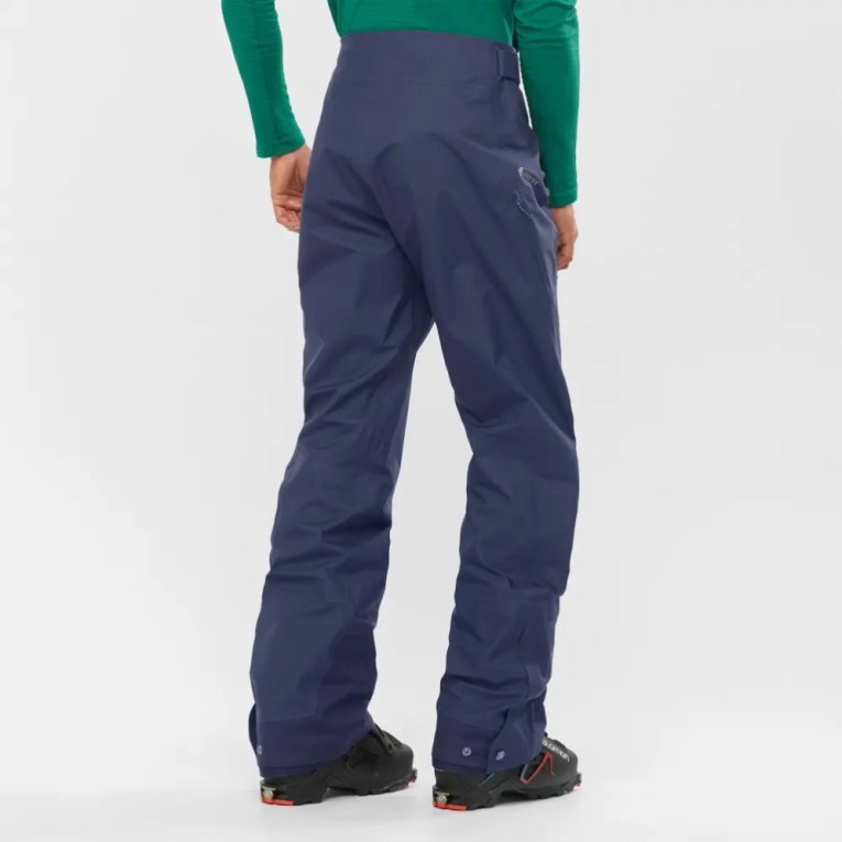 Navy Salomon Outpeak GTX 3L Men's Ski Pants | PH 56187T